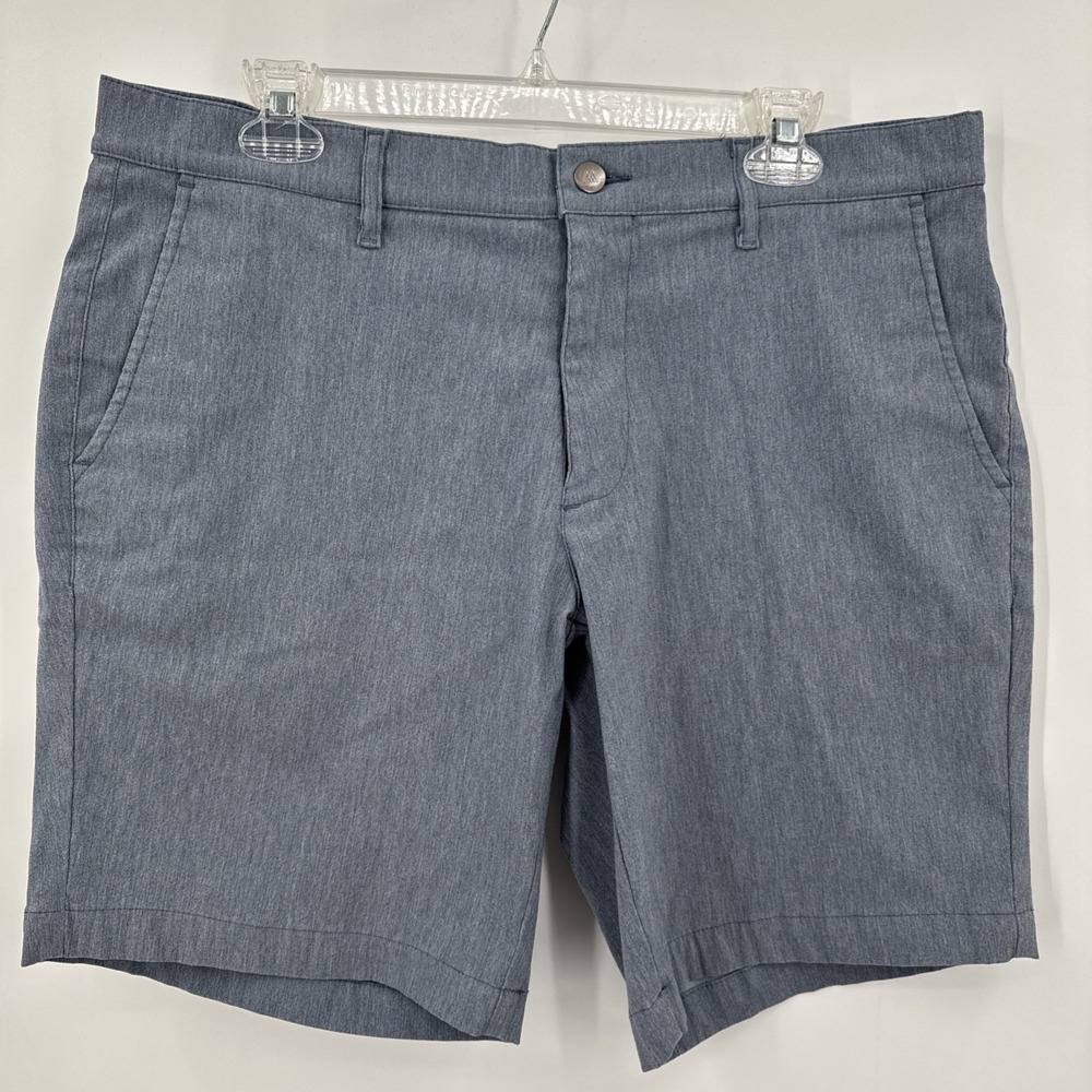 Mizzen Main Shorts Mens 34‎ Blue Performance Chino Stretch Golf Preppy USA Made
